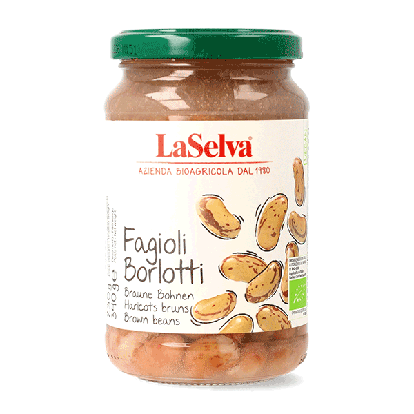 Organic boiled borlotti beans 340g 1 Organic boiled borlotti beans 340g