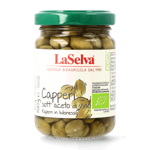 Organic capers in vinegar 150g