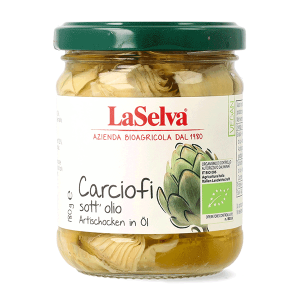 Organic artichokes in oil 180g