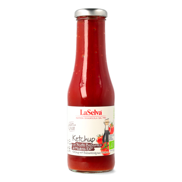 Organic ketchup with balsamic vinegar from Modena IGP 340g 1 Organic ketchup with balsamic vinegar from Modena IGP 340g