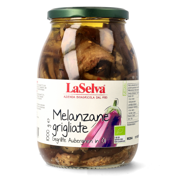 Organic grilled eggplant in oil 1kg 1 Organic grilled eggplant in oil 1kg