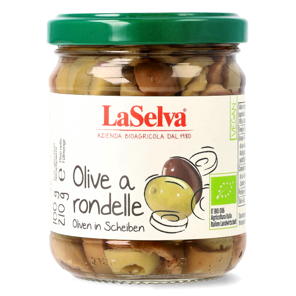 Organic sliced olives in brine 210g 1 Organic sliced olives in brine 210g