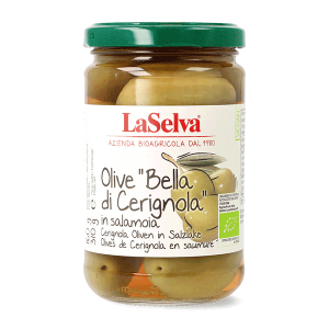 Organic "Bella di Cerignola" olives in brine 310g
