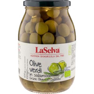 Organic green olives in brine 1kg
