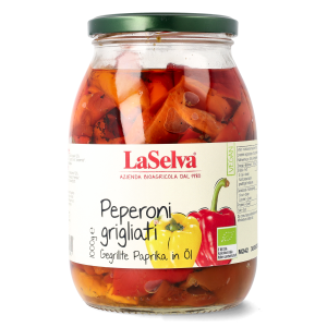 Organic grilled peppers in oil 1kg