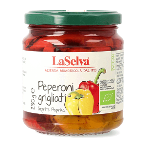 Organic grilled peppers in oil 280g