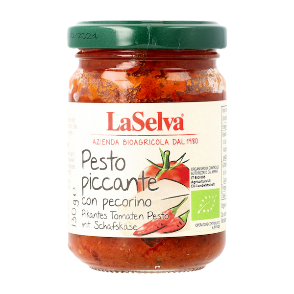 Pesto piccante con pecorino bio 130g 1 Pesto piccante con pecorino bio 130g