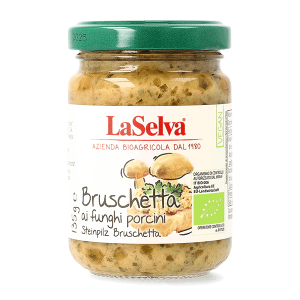 Salsa ai funghi porcini per bruschetta bio 135g
