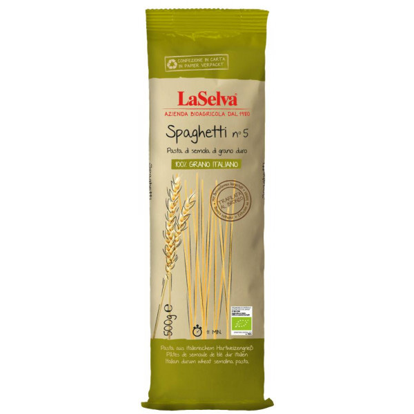 Organic spaghetti n°5 500g 1 Organic spaghetti n°5 500g