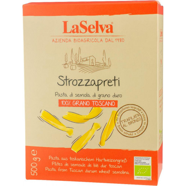 Organic Tuscan durum wheat strozzapreti 500g 1 Organic Tuscan durum wheat strozzapreti 500g