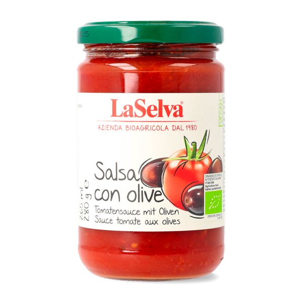 Organic sauce with olives 280g 1 Organic sauce with olives 280g