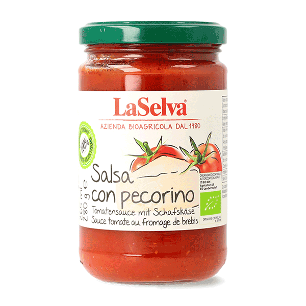 Organic sauce with pecorino 280g 1 Organic sauce with pecorino 280g