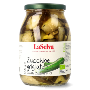 Organic grilled zucchini in oil 1kg
