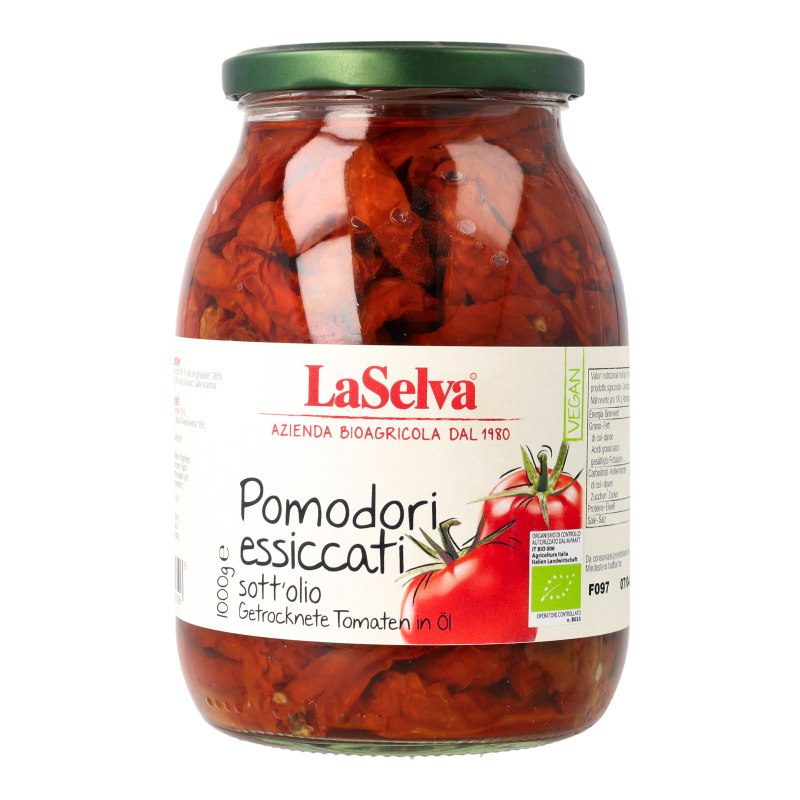 Organic dried tomatoes in oil 1kg 1 Pomodori essiccati sott'olio