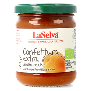 Organic apricot jam extra 220g